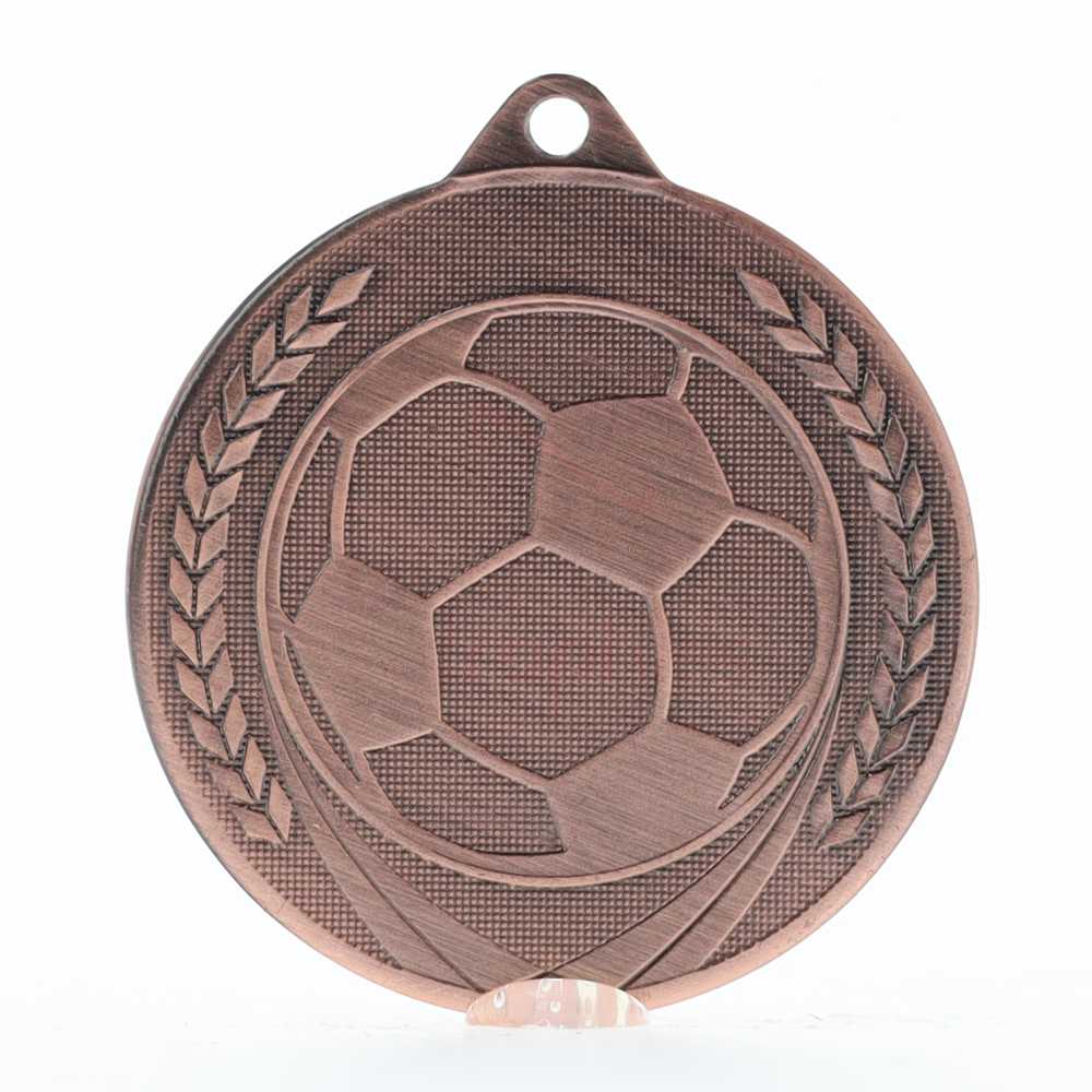 Garland Soccer Ball Medal 50mm - Bronze