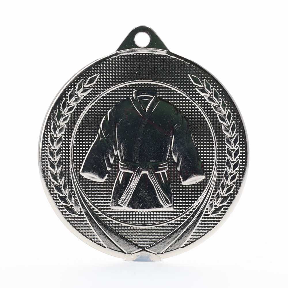 Garland Martial Arts Medal 50mm - Silver