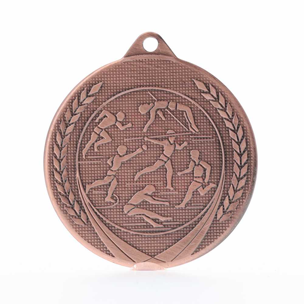 Garland Athletics Medal 50mm - Bronze