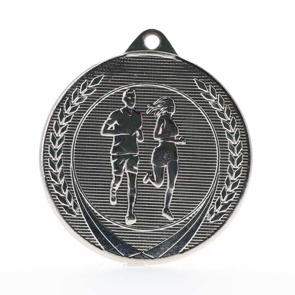 Garland Cross Country Medal 50mm - Silver