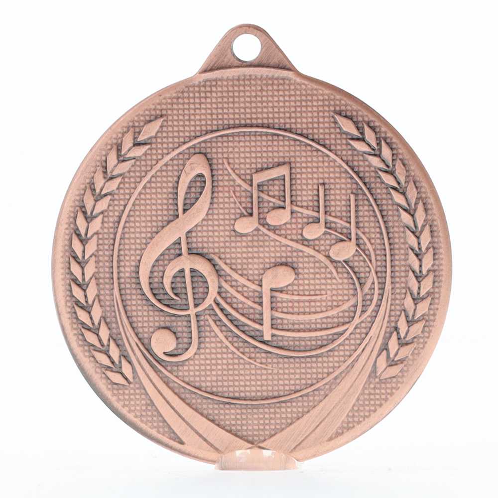 Garland Music Medal 50mm - Bronze