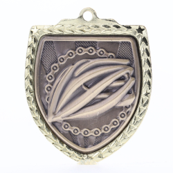 Cycling Shield Medal 80mm - Gold 