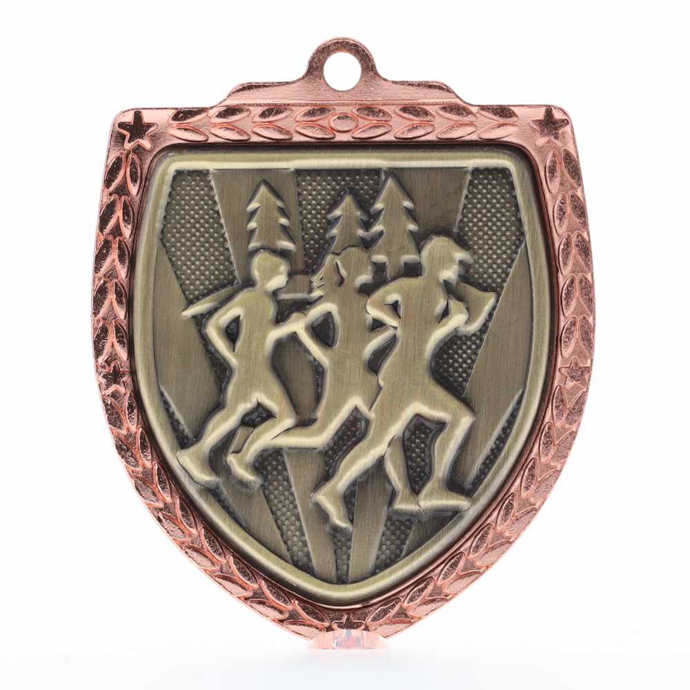 Cross Country Shield Medal 80mm - Bronze