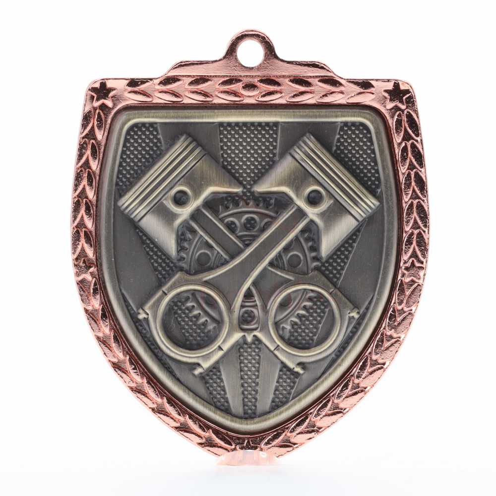 Motorsport Shield Medal 80mm - Bronze