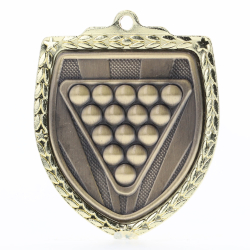 Billiards Shield Medal 80mm - Gold 