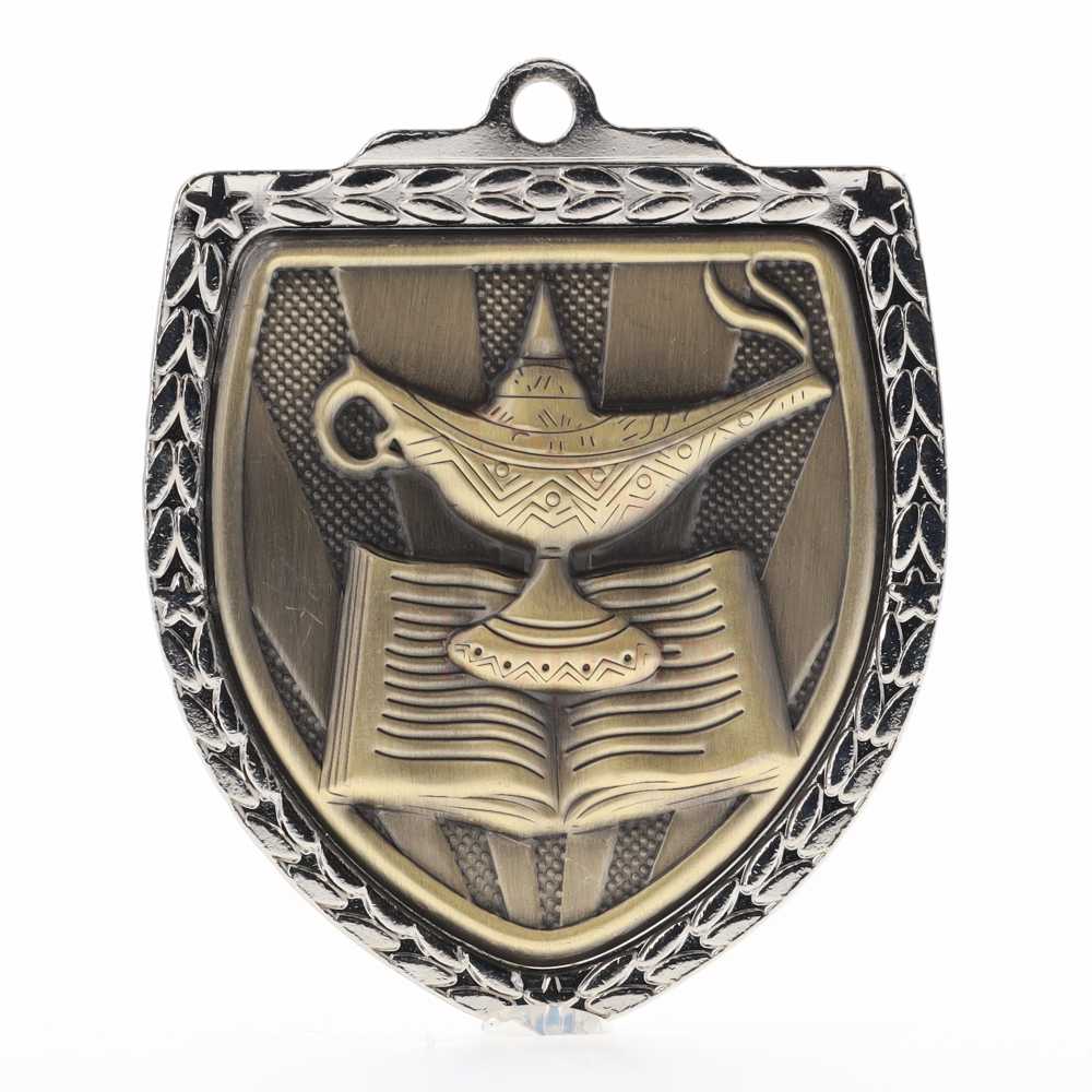 Knowledge Shield Medal 80mm - Silver 