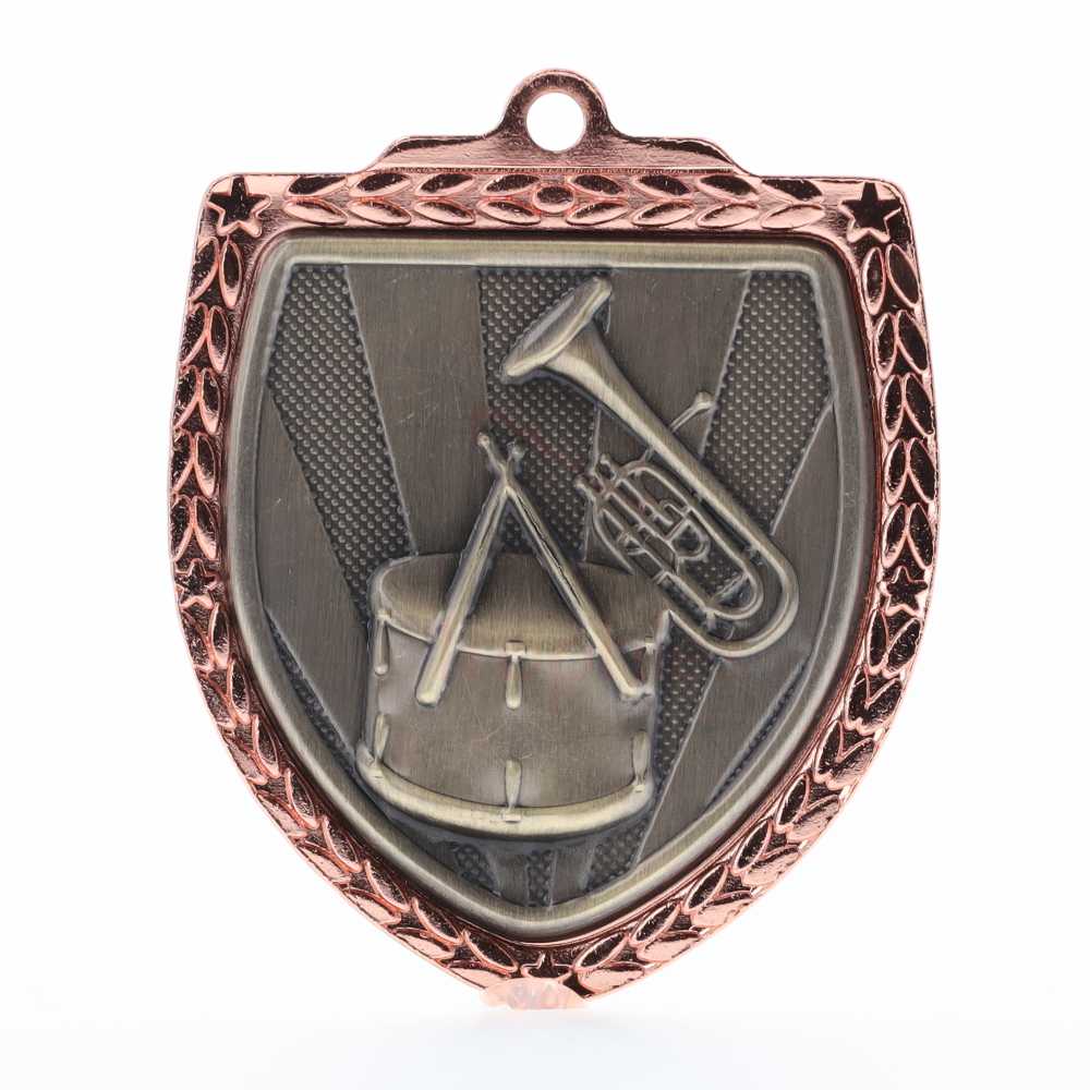 Band Shield Medal 80mm - Bronze