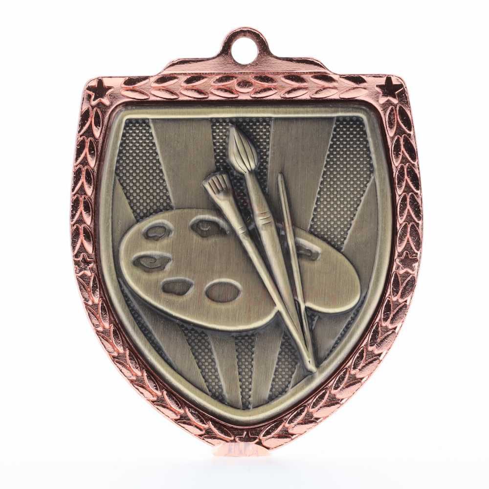 Art Shield Medal 80mm - Bronze