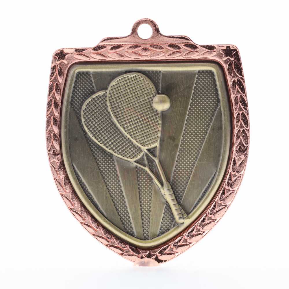 Squash Shield Medal 80mm - Bronze