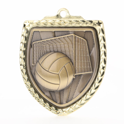 Waterpolo Shield Medal 80mm - Gold 