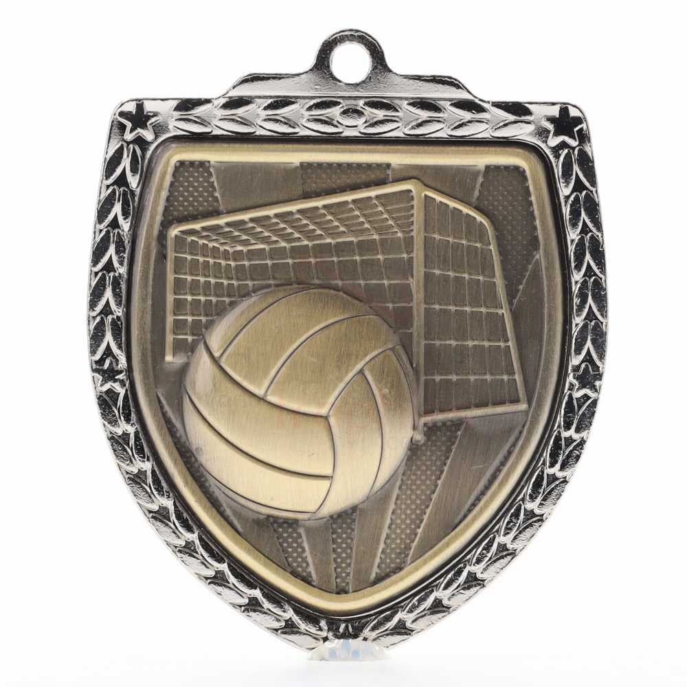 Waterpolo Shield Medal 80mm - Silver 