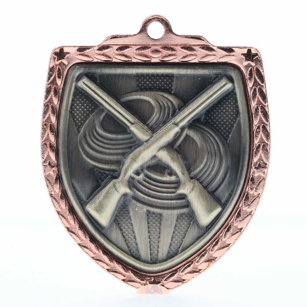 Shooting Shield Medal 80mm - Bronze