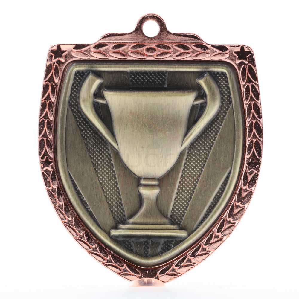 Achievement Shield Medal 80mm - Bronze