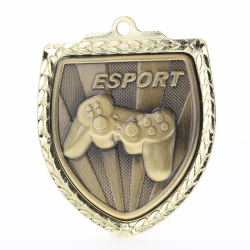 ESports Shield Medal 80mm - Gold 