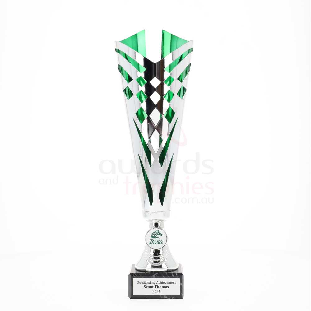 Riviera Cup 350mm - Silver/Green