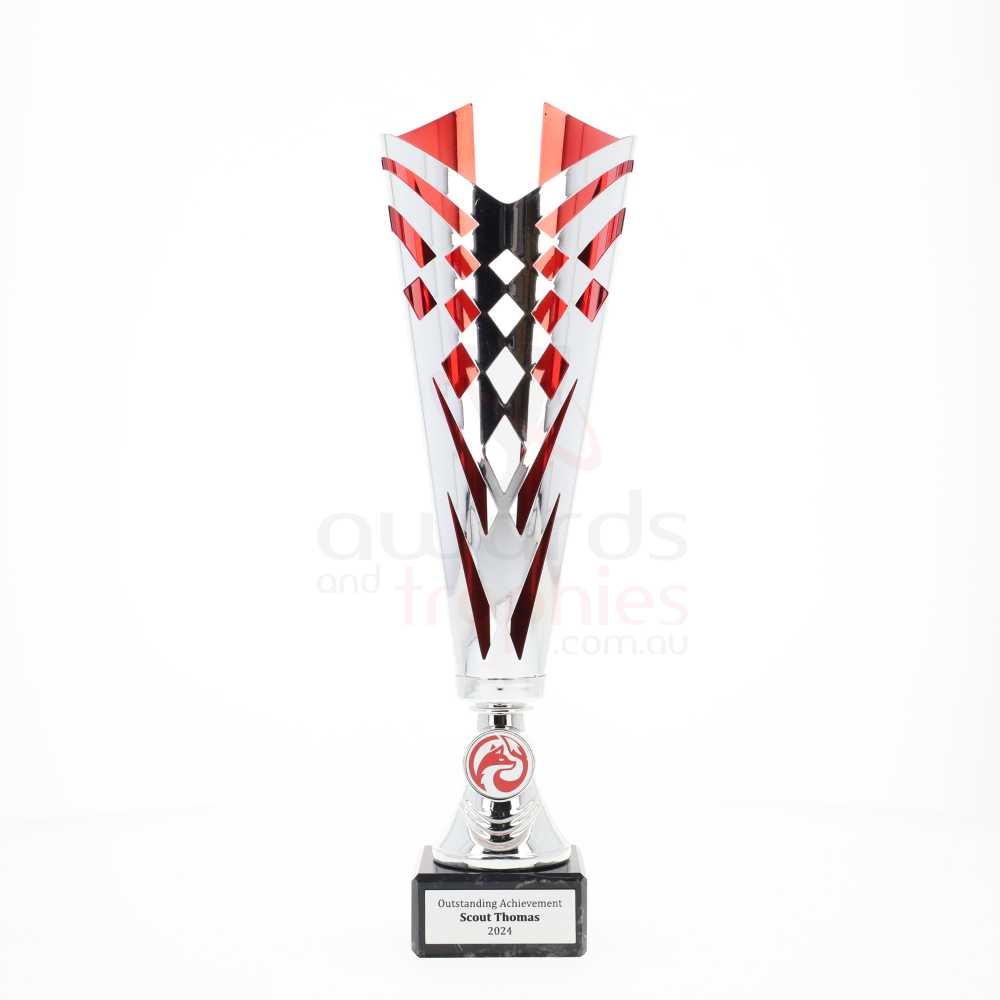 Riviera Cup 330mm - Silver/Red