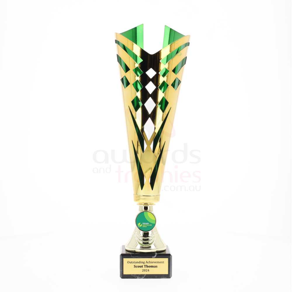 Riviera Cup 350mm - Gold/Green