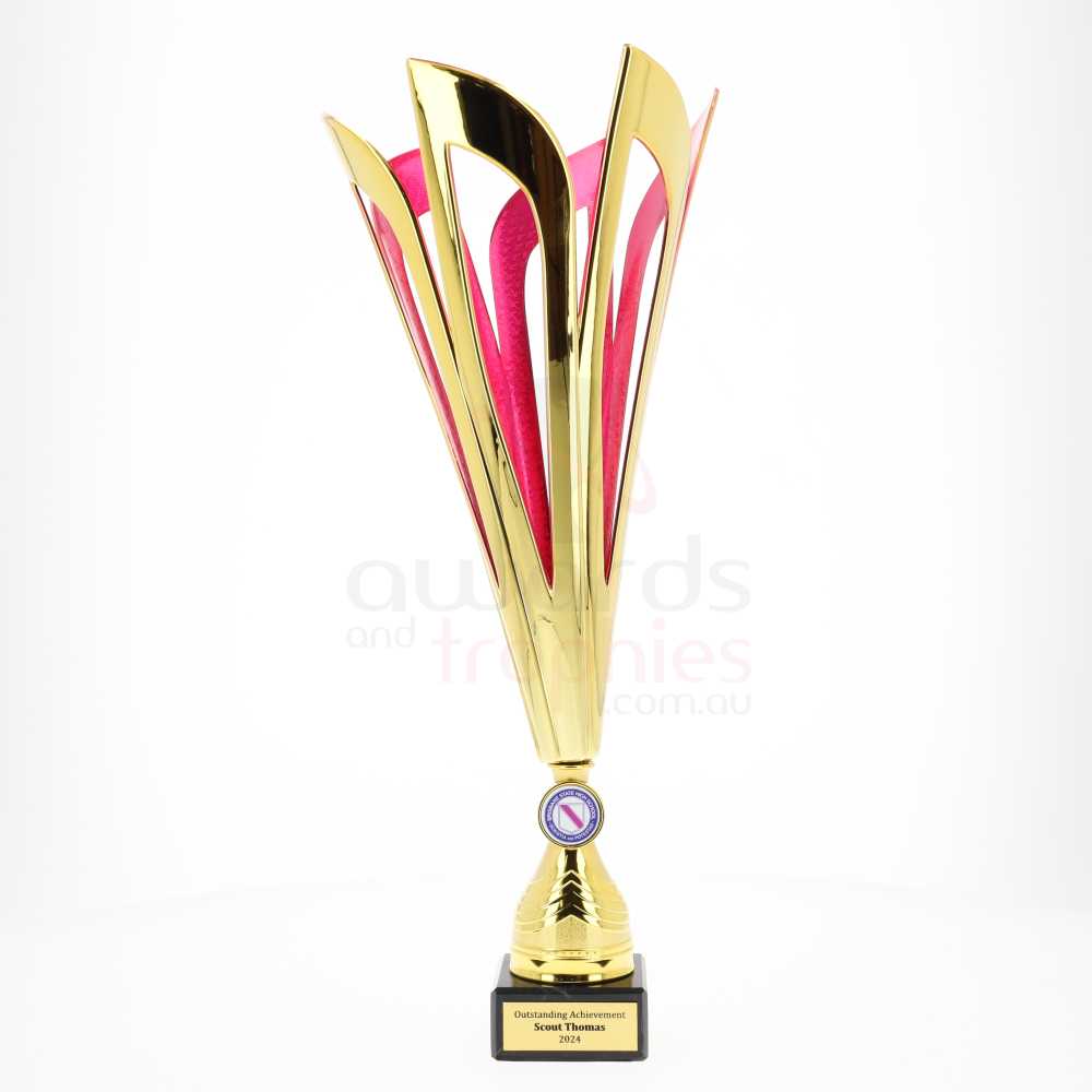 Mayflower Cup 430mm - Gold/Pink