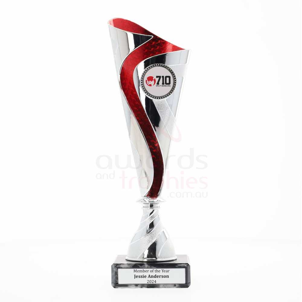 Bazaruto Cup 225mm - Silver/Red