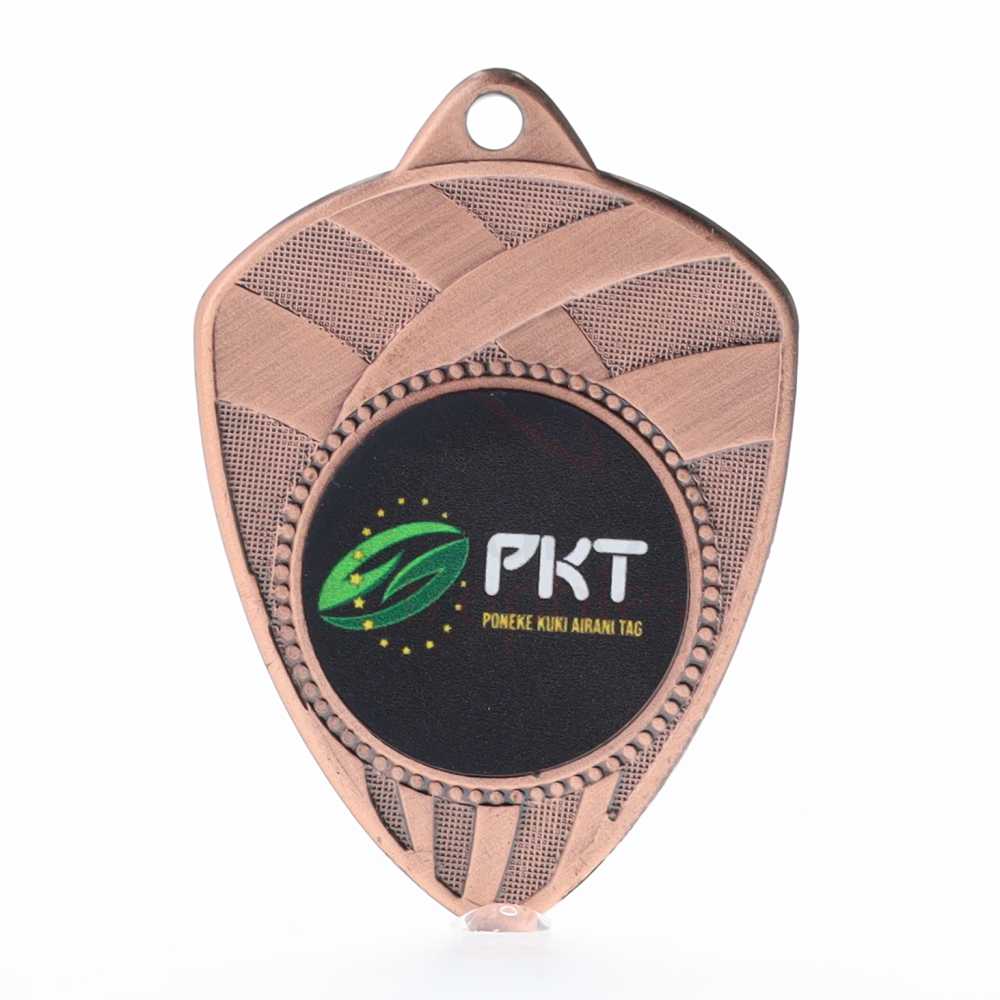 Shield Personalised Medal 66mm - Bronze