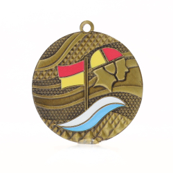 Mosaic Medal 50mm Gold - Lifesaving