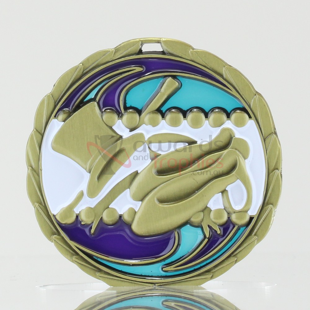 Stained Glass Dance Medal 65mm