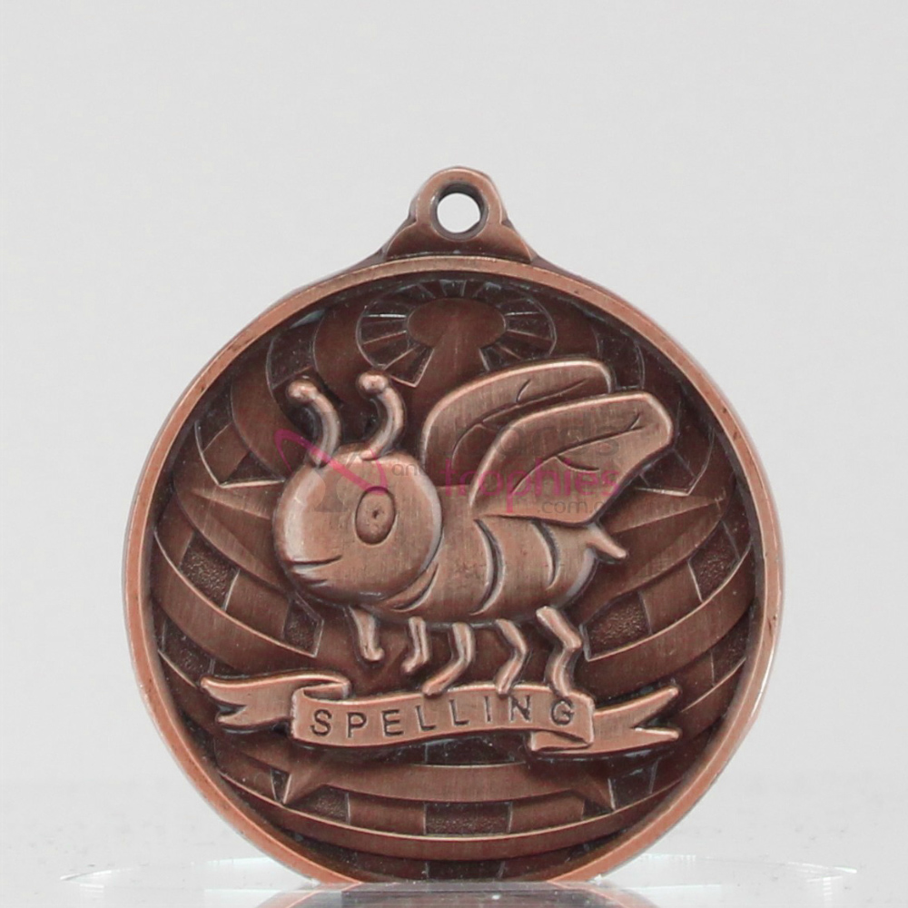 Global Spelling Medal 50mm Bronze 