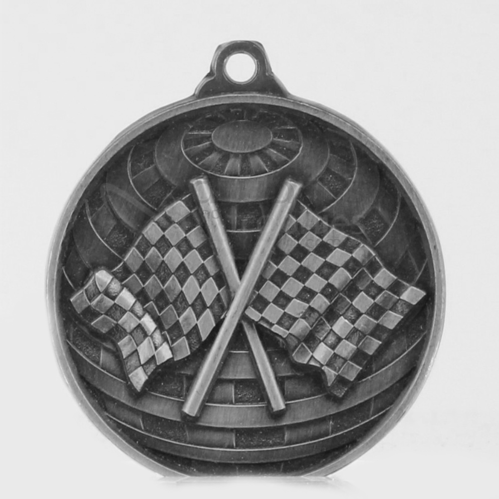 Global Motorsport Medal 50mm Silver 