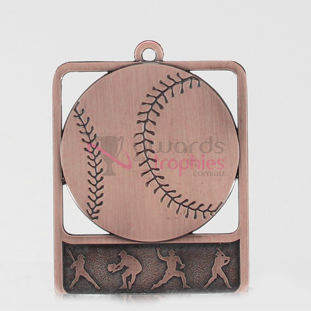 Silhouette Series Baseball 60mm Bronze