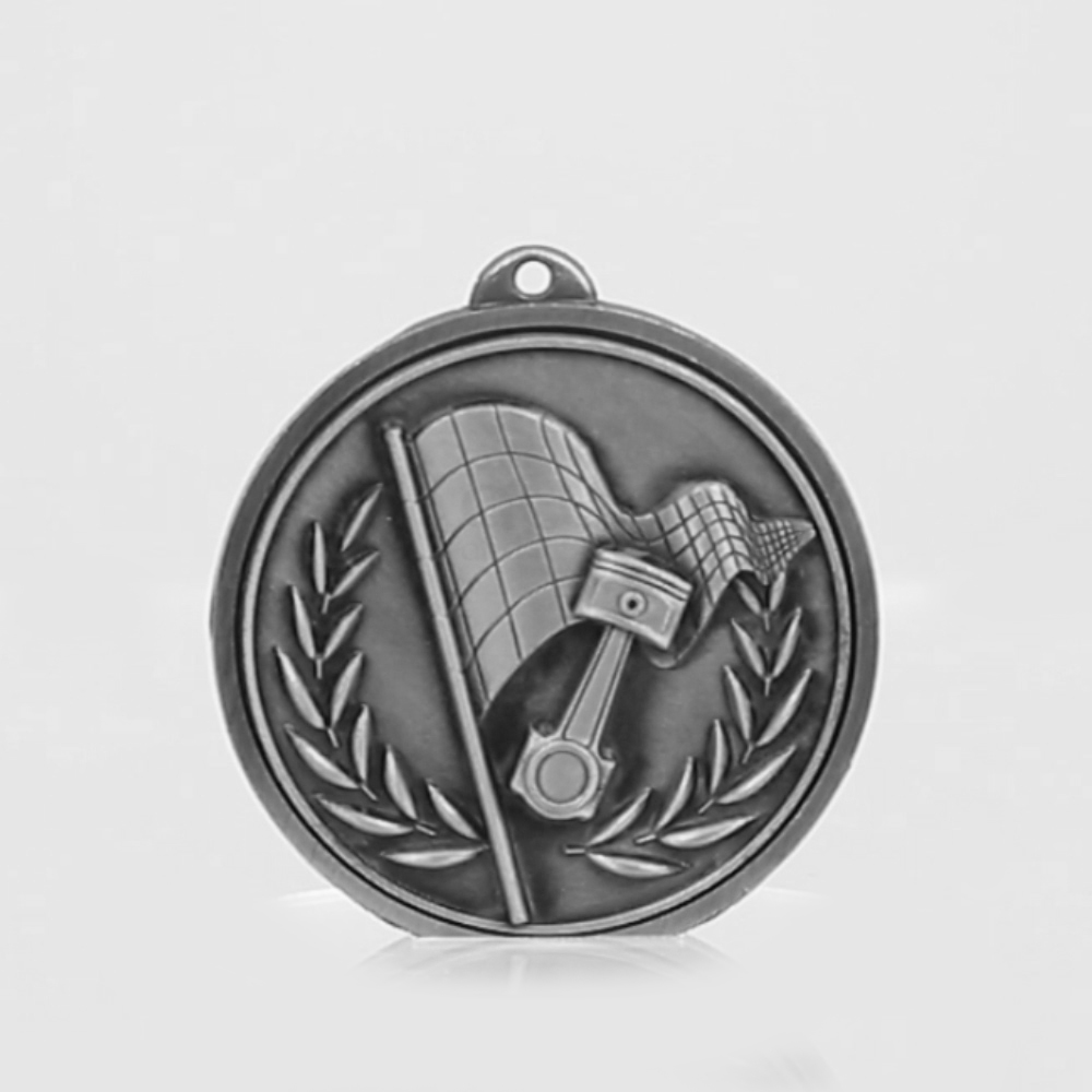 Triumph Motorsport Medal 50mm Silver